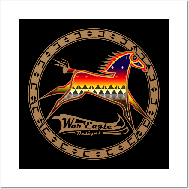 Protecting the people Brown Horse Wall Art by melvinwareagle